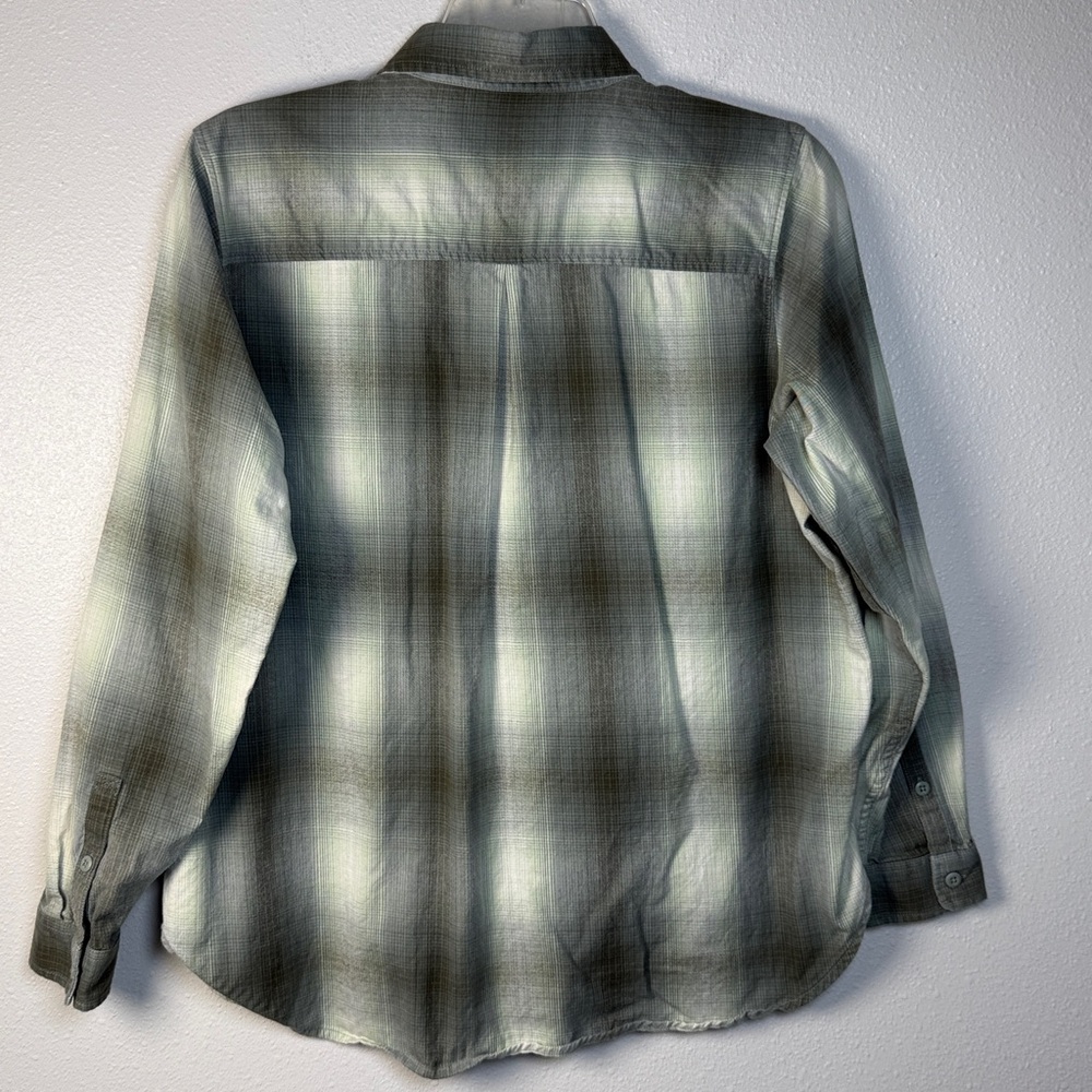 REI Coop Plaid Wallace Lake Flannel‎ ButtonUp Shirt Women XL Organic Cotton Fall - Picture 8 of 14